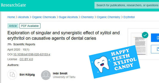 Summary of Exploration of singular and synergistic effect of xylitol and erythritol on causative agents of dental caries