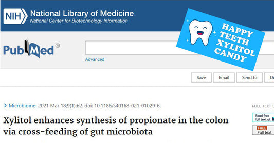 Summary of Xylitol enhances synthesis of propionate in the colon via cross-feeding of gut microbiota